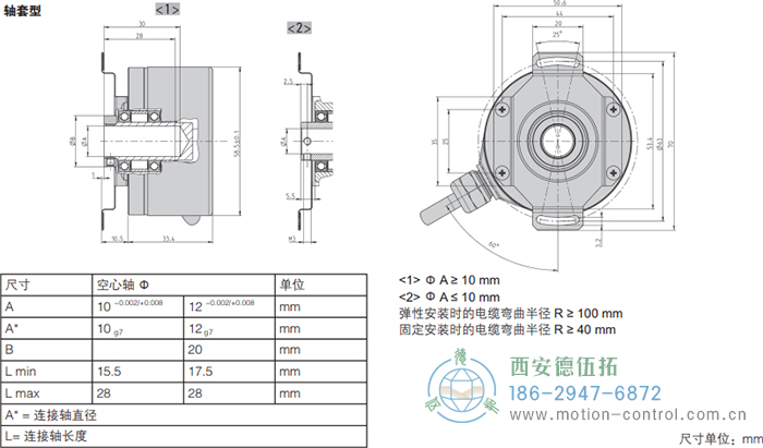 RI58-F空心軸光電增量通用編碼器(軸套型) - 西安德伍拓自動(dòng)化傳動(dòng)系統(tǒng)有限公司